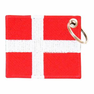 Patch Bordado - Bandeira Da Dinamarca BD50100-211 - Chaveiro