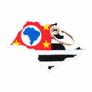 Patch Bordado - Mapa Bandeira São Paulo BD50117-270 - Chaveiro