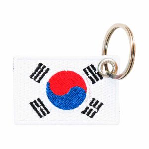 Patch Bordado - Bandeira coreia Do Sul Pequena BD50181-31P - Chaveiro