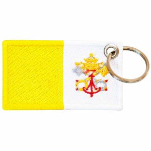 Patch Bordado - Bandeira Do Vaticano BD50235-391 - Chaveiro