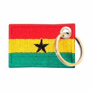 Patch Bordado - Bandeira De Gana Pequena BD50251-332 - Chaveiro