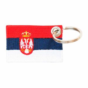 Patch Bordado - Bandeira Da Sérvia Pequena BD50258-340 - Chaveiro