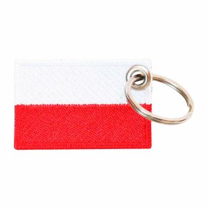 Patch Bordado - Bandeira Da Polônia Pequena BD50266-385 - Chaveiro