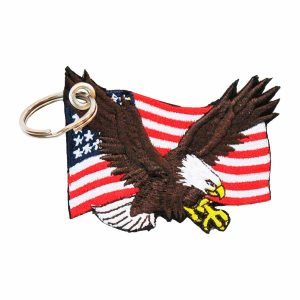 Patch Bordado - Aguia E Bandeira Americana Usa DV80093-289 - Chaveiro