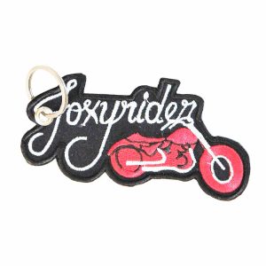 Patch Bordado - Feminino Motociclista Mulher DV80140-226 - Chaveiro