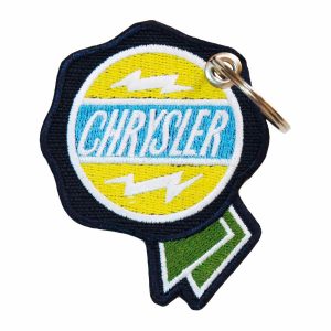 Patch Bordado - Logo Vintage Carro Chrysler DV80189-216 - Chaveiro
