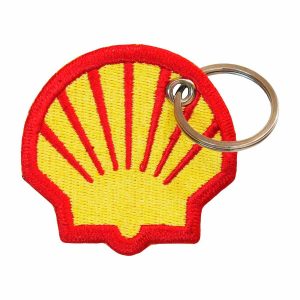 Patch Bordado - Logo Auto Posto Royal Dutch Shell DV80249-19 - Chaveiro