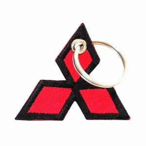 Patch Bordado - Logo Clássico Carros Mitsubishi DV80369-38 - Chaveiro