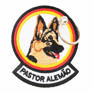 Patch Bordado - Pet Cachorro Raça Pastor Alemão DV80386-307 - Chaveiro