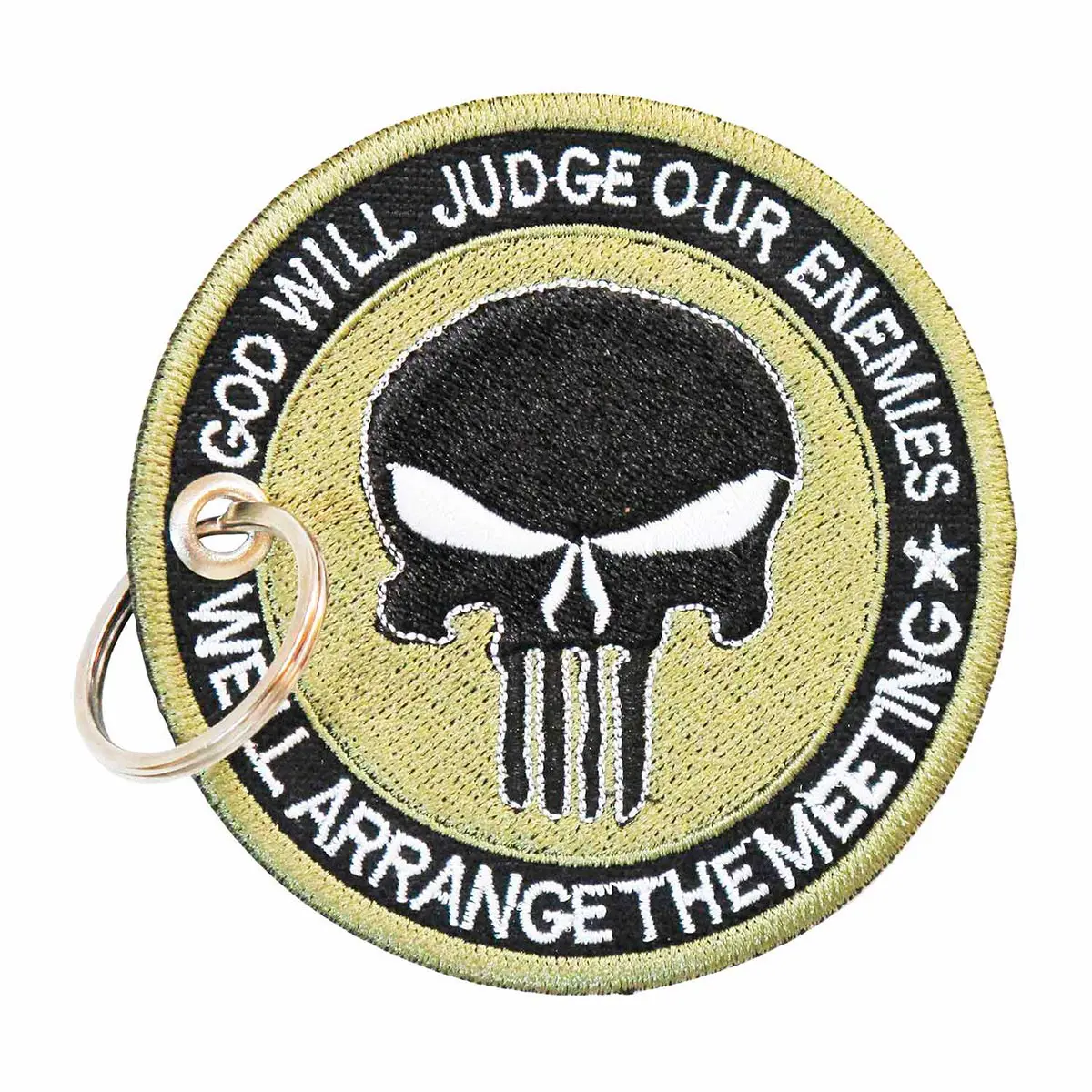 Patch Bordado - Airsoft Caveira Justiceiro Punisher DV80446-431 - Chaveiro