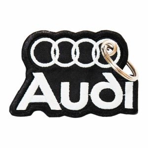 Patch Bordado - Logo Aneis E Escrito Audi DV80453-454 - Chaveiro