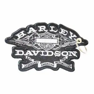 Patch Bordado - Motor Harley Davidson Chamas DV80455-451 - Chaveiro