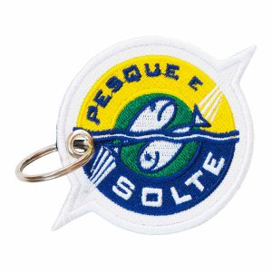 Patch Bordado - Pescador Pesca Pesque Solte DV80547-63 - Chaveiro