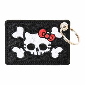 Patch Bordado - Caveira Gatinha Hello Kitty DV80586-69 - Chaveiro