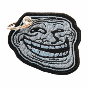 Patch Bordado - Airsoft Cara Zueira Troll Face Meme DV80599-15 - Chaveiro