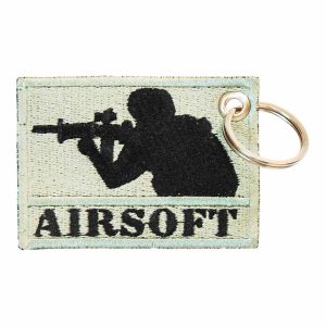 Patch Bordado - Jogo Airsoft Soldado Campo Jogador DV80602-45 - Chaveiro