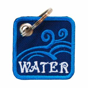 Patch Bordado - Simbolo Elemento Agua Avatar DV80628- - Chaveiro