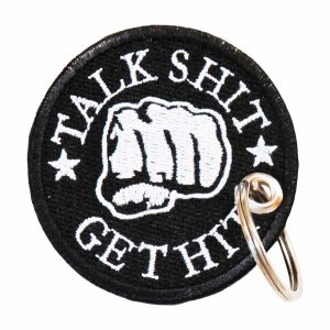 Patch Bordado - Geek Talk Shit Get Hit DV80638- - Chaveiro