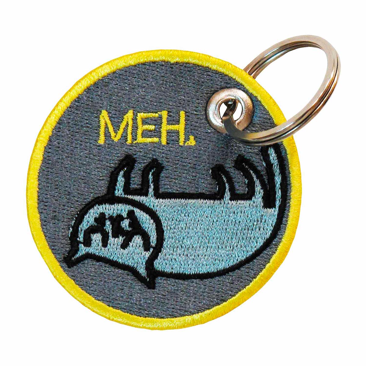 Patch Bordado - Gatinho Preguiçoso Gato Deitado Meh DV80641- - Chaveiro