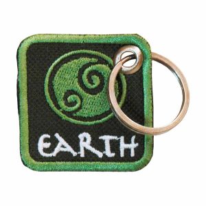 Patch Bordado - Simbolo Elemento Terra Avatar DV80647- - Chaveiro