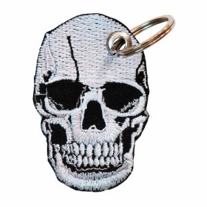 Patch Bordado - Caveira Cranio Realista Raio X DV80648- - Chaveiro