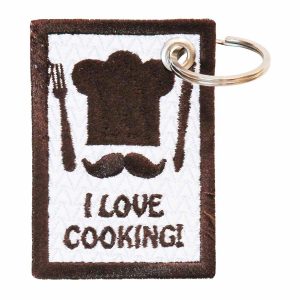 Patch Bordado - Cozinheiro Eu Amo Cozinhar DV80662- - Chaveiro