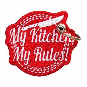 Patch Bordado - Minha Cozinha Minhas Regras DV80675- - Chaveiro