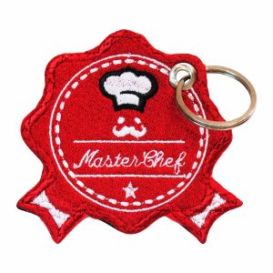 Patch Bordado - Cozinha Selo Master Chef Vermelho DV80678- - Chaveiro