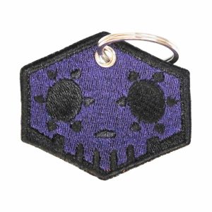 Patch Bordado - Caveira Roxa Sombra Overwatch DV80735- - Chaveiro
