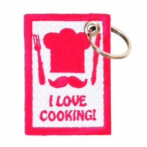 Patch Bordado - Eu Amo Cozinhar I Love Cooking Chef DV80811- - Chaveiro