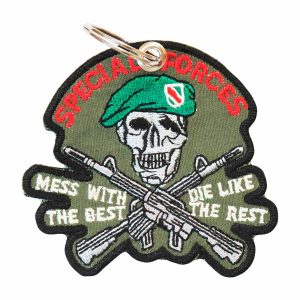 Patch Bordado Caveira Soldado Boina Forcas Especiais EX10053-130 - Chaveiro