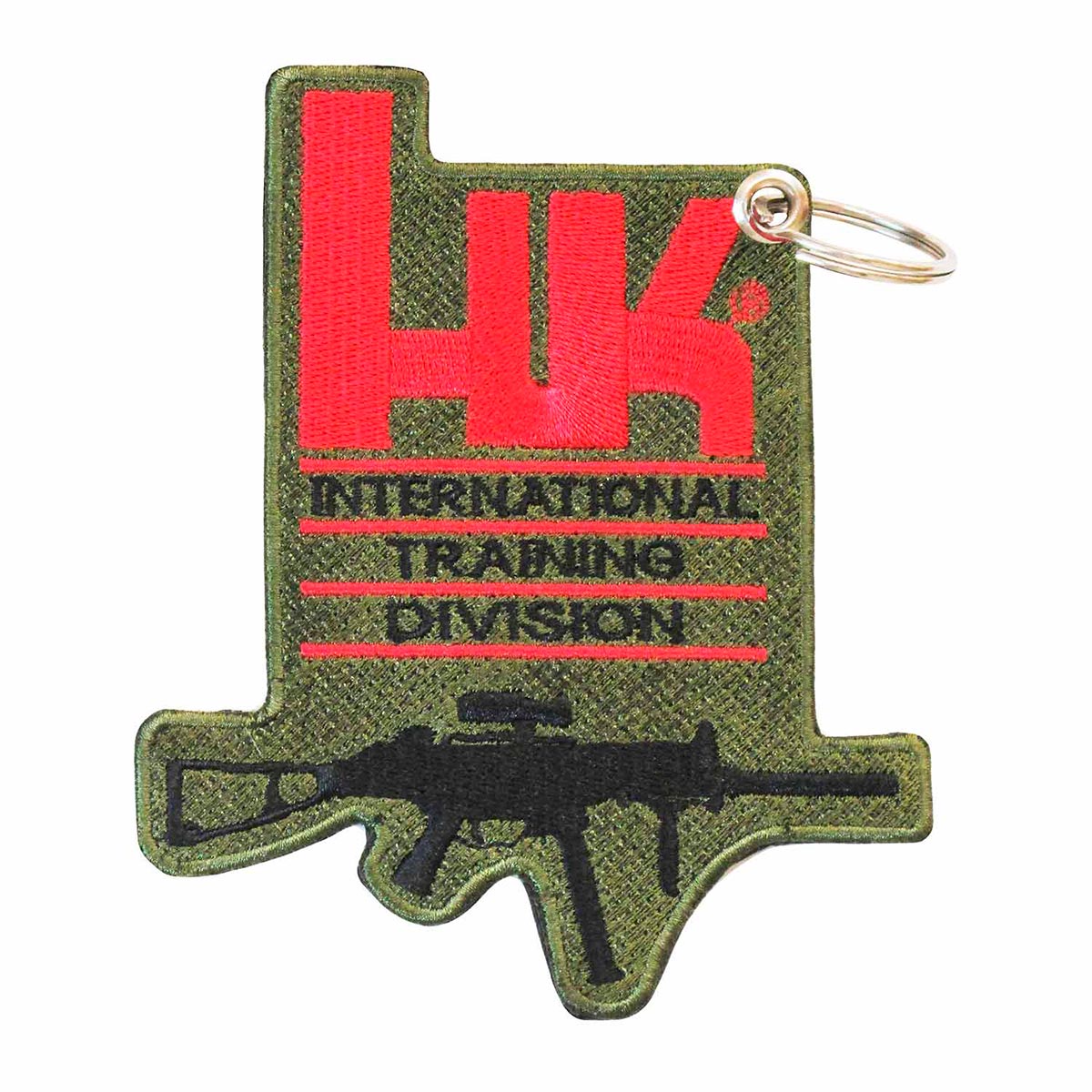 Patch Bordado - Fuzil Militar Rifle Marca HK EX10087-154 - Chaveiro