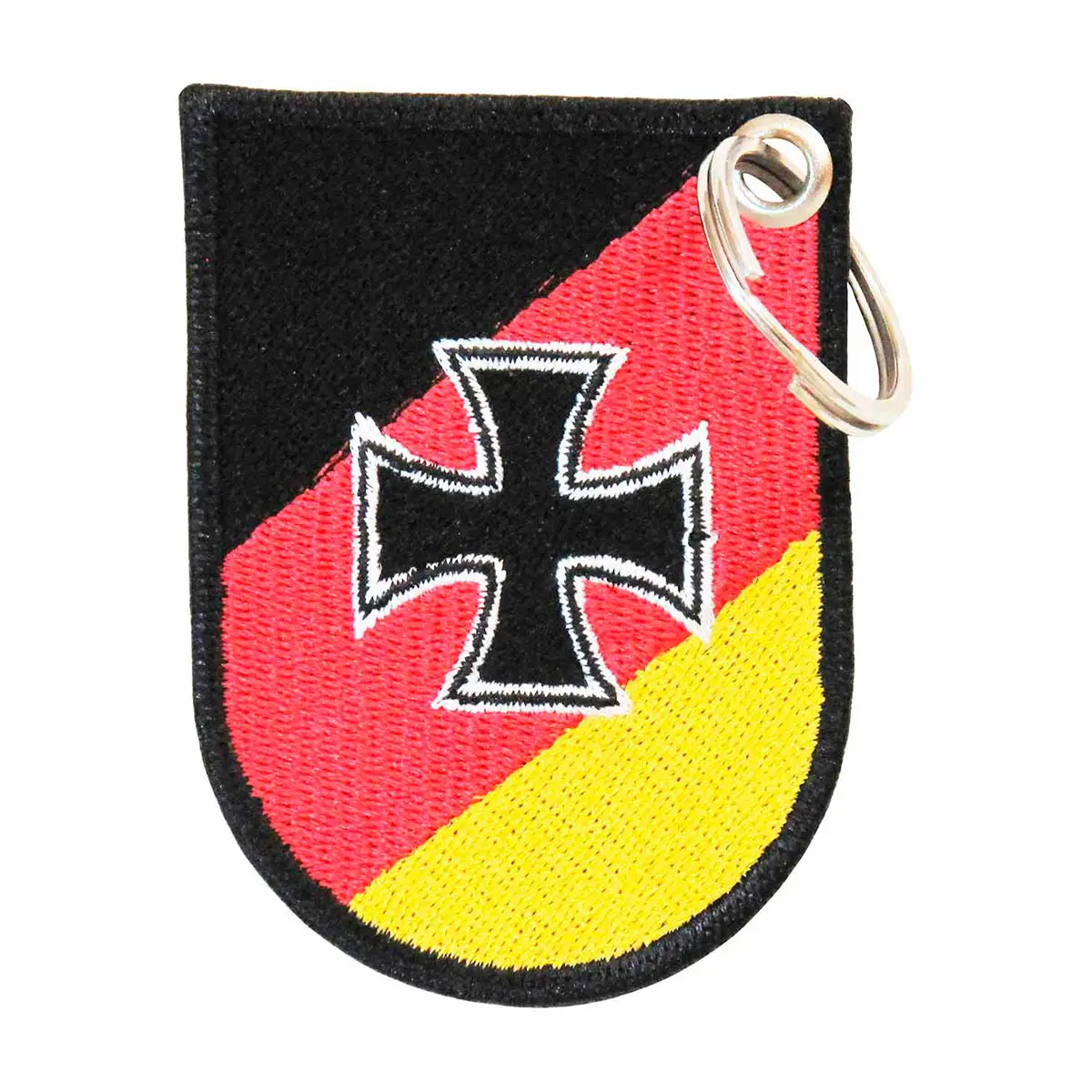 Patch Bordado - Brasao Cruz De Ferro Escudo Alemao EX10154-166 - Chaveiro