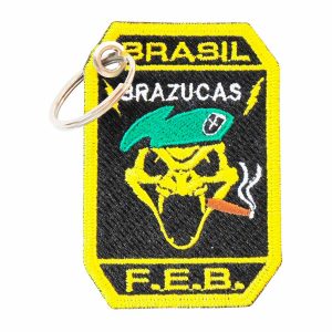 Patch Bordado - Feb Brazucas Brasil Guerra Mundial EX10168-382 - Chaveiro