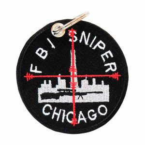 Patch Bordado - Policia Federal Sniper FBI Chicago PL60031-98 - Chaveiro