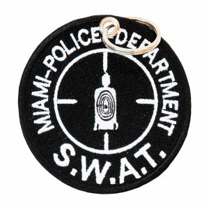 Patch Bordado - Airsoft Tatico Policia Swat de Miami PL60052-418 - Chaveiro