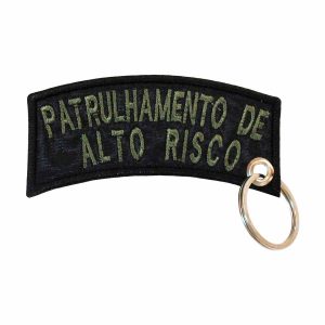Patch Bordado - Airsoft Patrulhamento Alto Risco PL60061-28P - Chaveiro