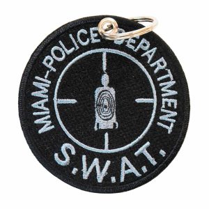 Patch Bordado - Negativo Tatico Policia Swat Miami PL60117-272 - Chaveiro