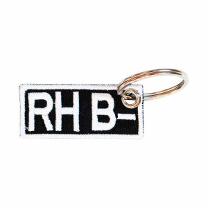 Patch Bordado - Mini Tipo Sanguineo Sangue Rh AB- PL60134-215 - Chaveiro