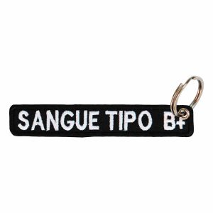 Patch Bordado - Tarja Tipo Sanguineo B  Sangue Rh B+ PL60139-403 - Chaveiro