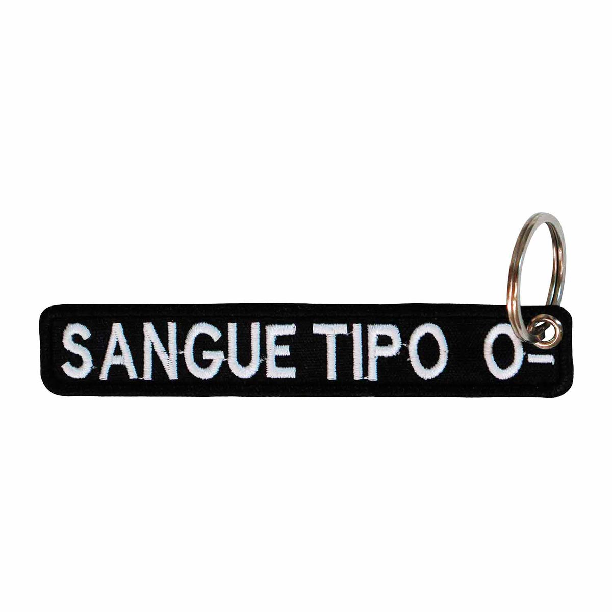 Patch Bordado - Tarja Tipo Sanguineo O Sangue Rh O- PL60140-120 - Chaveiro