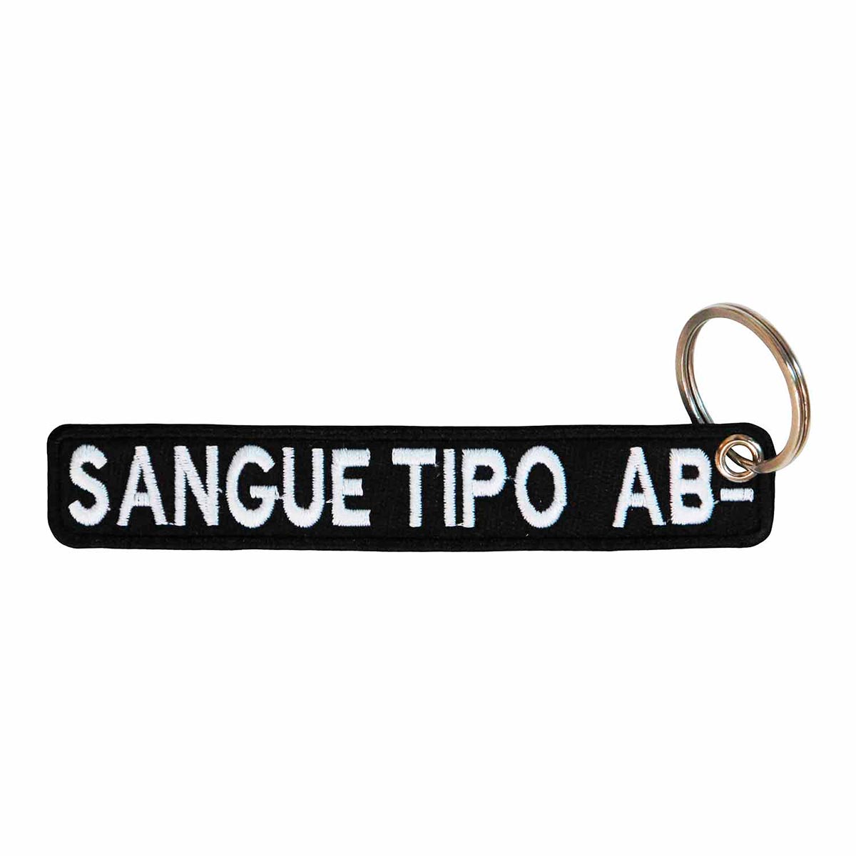 Patch Bordado - Tarja Tipo Sanguineo Ab + Sangue Ab- PL60142-120 - Chaveiro