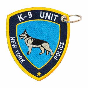 Patch Bordado - Pastor Alemão Policia Nova York K9 PL60151-235 - Chaveiro