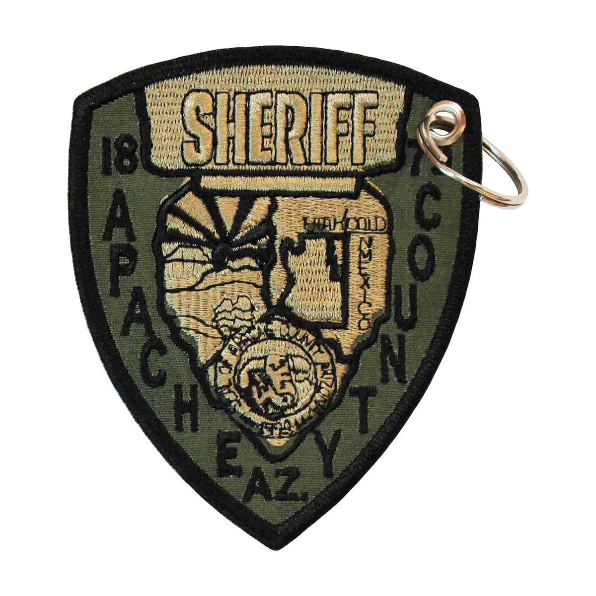 Patch Bordado - Xerife Condado Apache Sheriff Eua PL60184-236 - Chaveiro