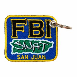 Patch Bordado - Policia Fbi Swat de San Juan PL60208-95 - Chaveiro