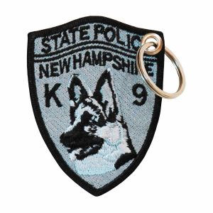 Patch Bordado - Canil Policia K9 Nova Hampshire Eua PL60212-45 - Chaveiro