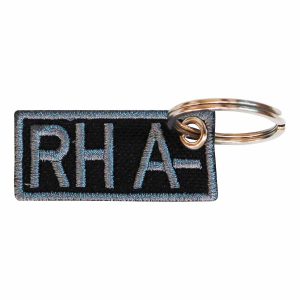 Patch Bordado - Saude Tipo Sanguineo Sangue Rh A- PL60304-139 - Chaveiro