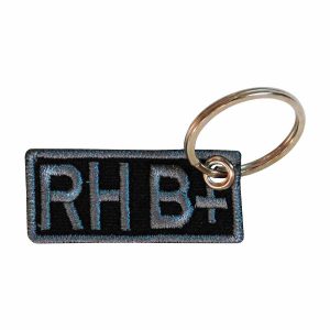 Patch Bordado - Saude Tipo Sanguineo Sangue Rh B+ PL60305-139 - Chaveiro