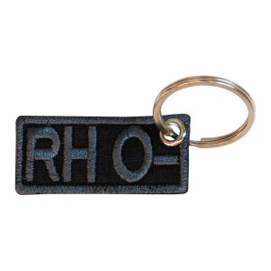 Patch Bordado - Saude Tipo Sanguineo Sangue Rh O- PL60308-139 - Chaveiro