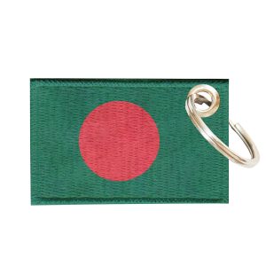 Chaveiro Bordado Bandeira Bangladesh 5,5x3,5 Sublimado